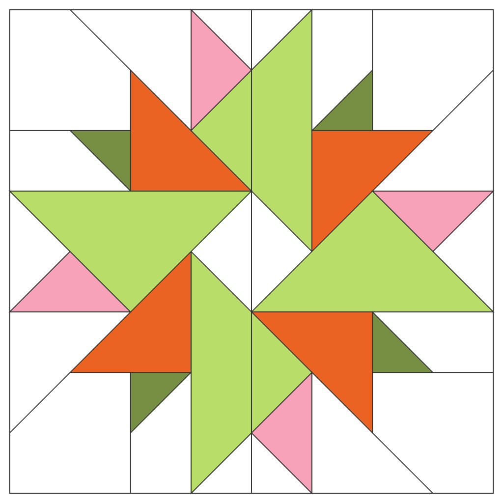 Nexus Star FPP Quilt Block Pattern – PDF Download |6 Sizes Included