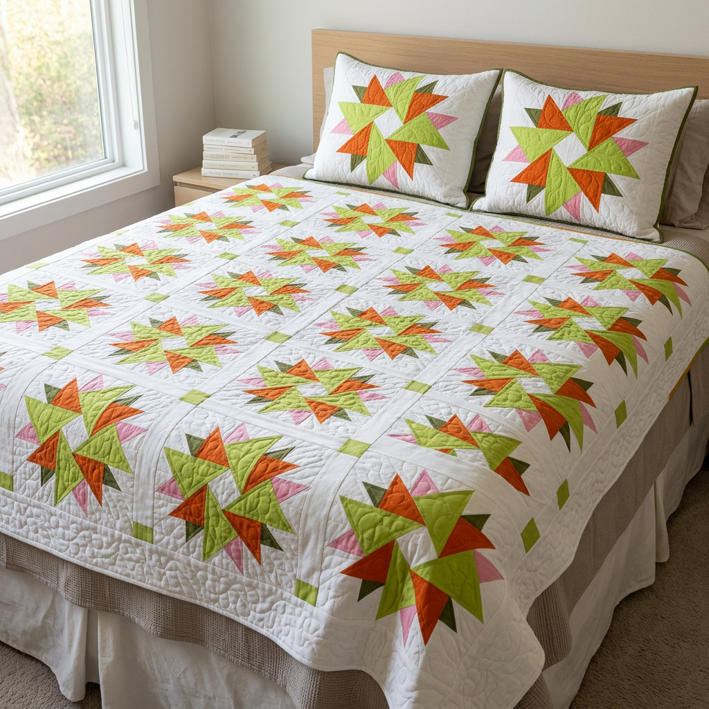 Nexus Star FPP Quilt Block Pattern – PDF Download |6 Sizes Included