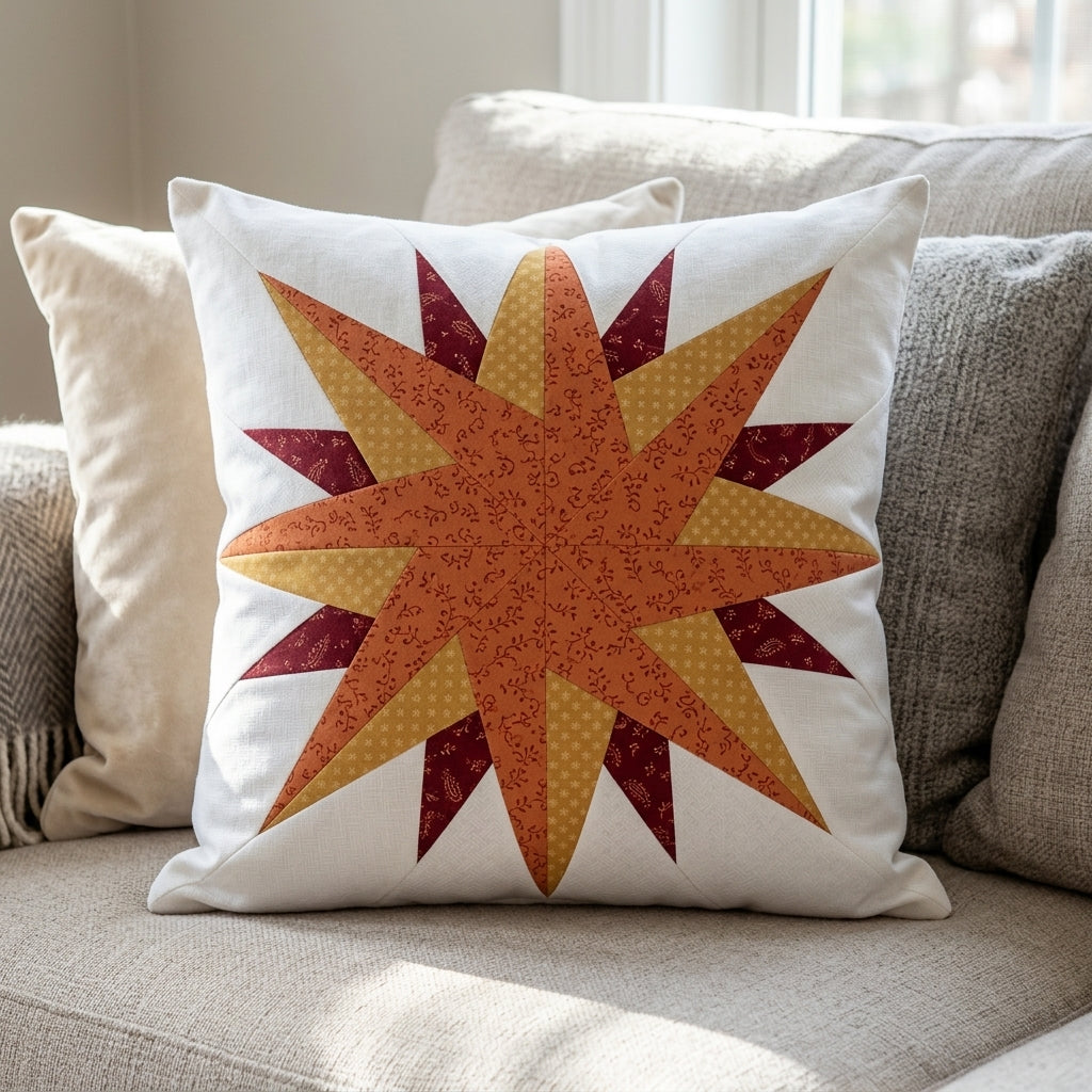 Radiant Star FPP Quilt Block Pattern – PDF Download |6 Sizes Included
