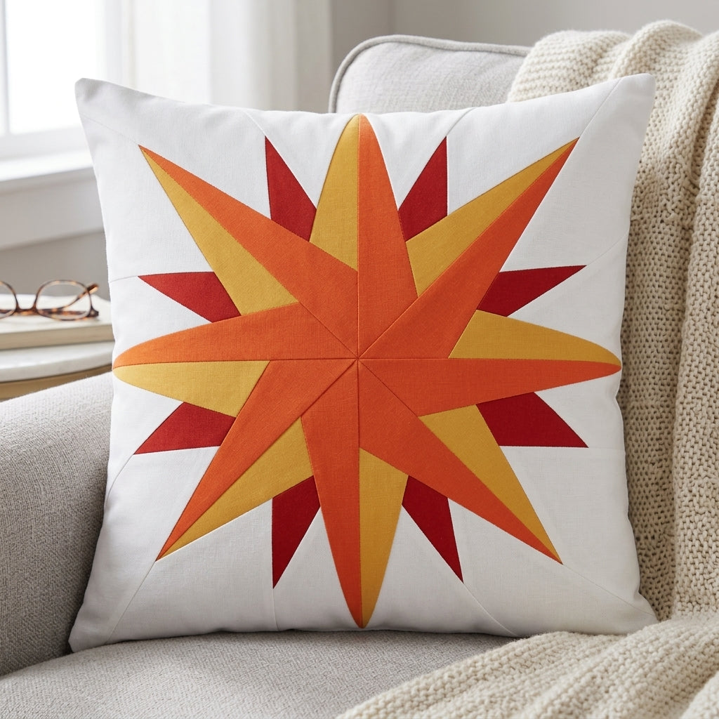 Radiant Star FPP Quilt Block Pattern – PDF Download |6 Sizes Included