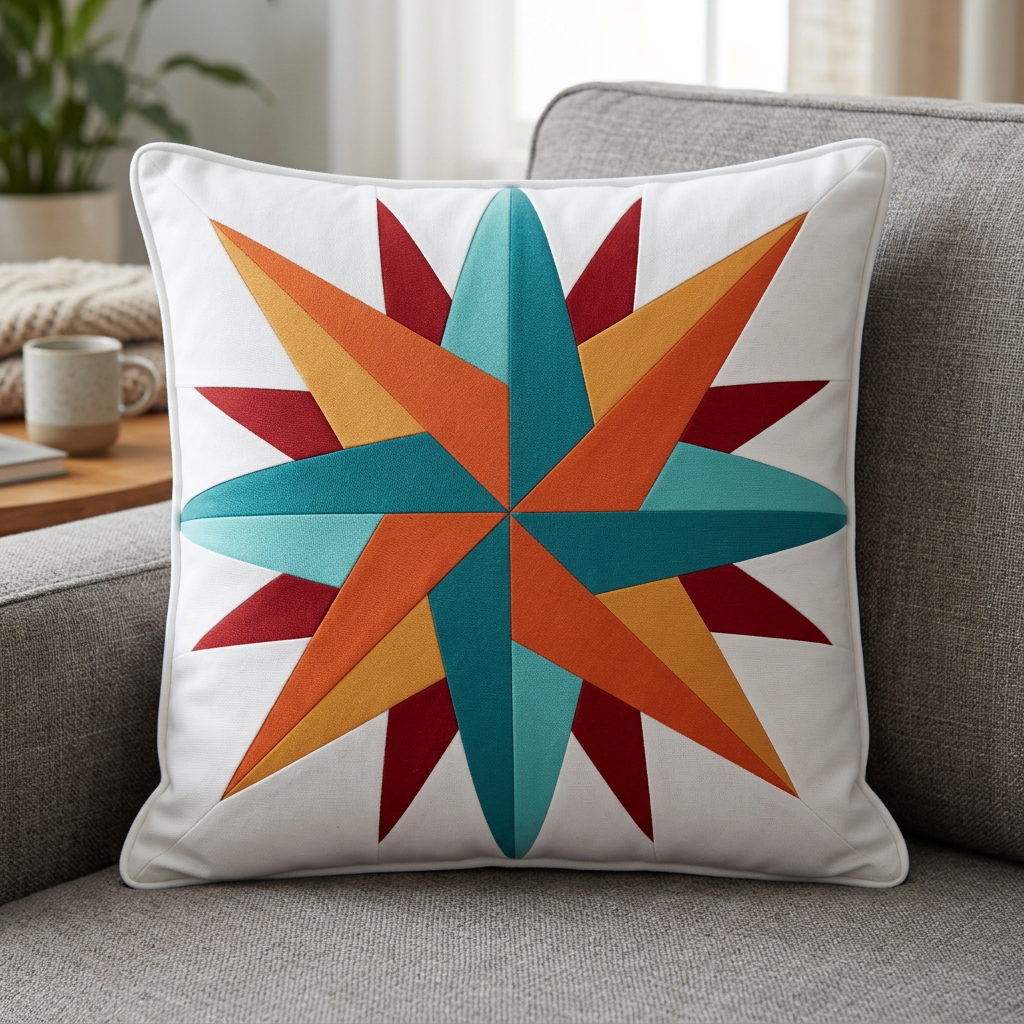 Radiant Star FPP Quilt Block Pattern – PDF Download |6 Sizes Included