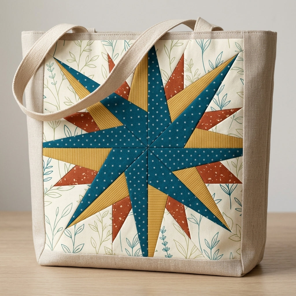 Radiant Star FPP Quilt Block Pattern – PDF Download |6 Sizes Included