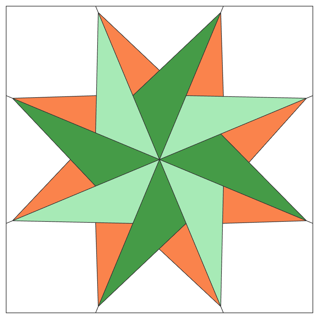 Windwell Star FPP Quilt Block Pattern – PDF Download |6 Sizes Included