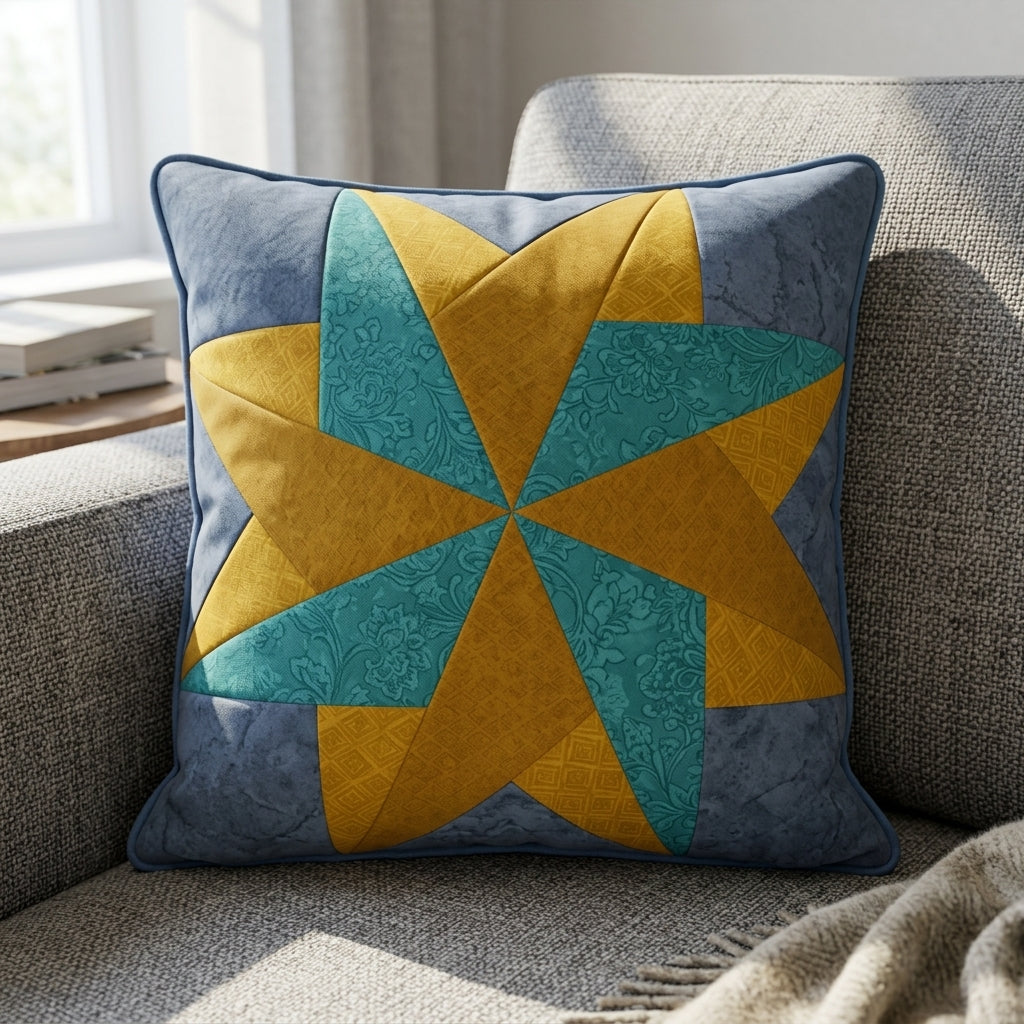 Windwell Star FPP Quilt Block Pattern – PDF Download |6 Sizes Included
