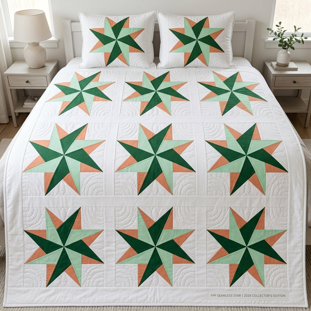 Windwell Star FPP Quilt Block Pattern – PDF Download |6 Sizes Included