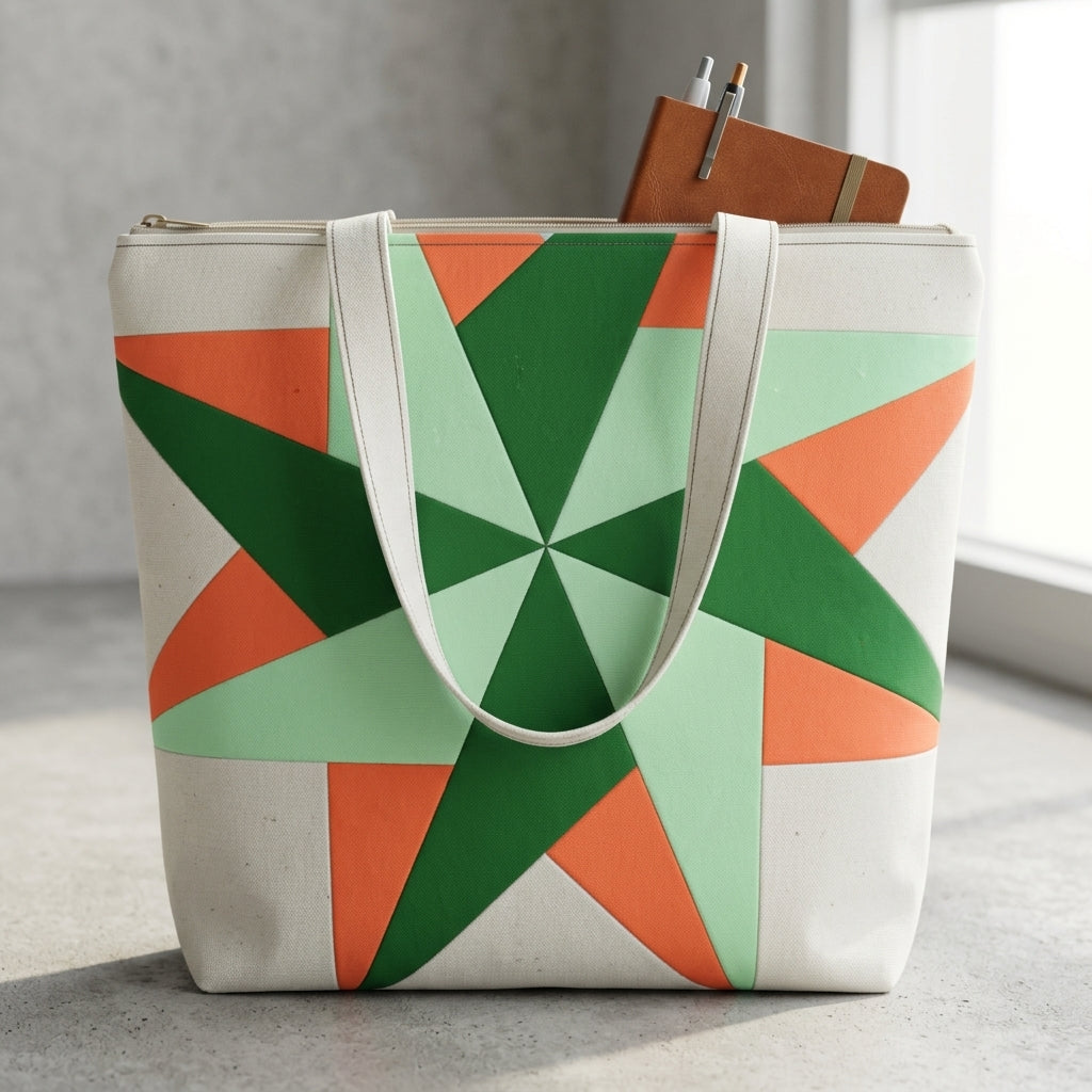 Windwell Star FPP Quilt Block Pattern – PDF Download |6 Sizes Included
