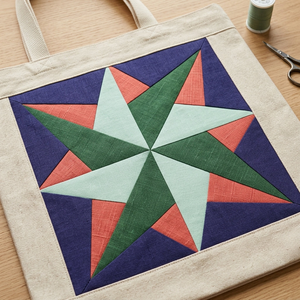 Windwell Star FPP Quilt Block Pattern – PDF Download |6 Sizes Included