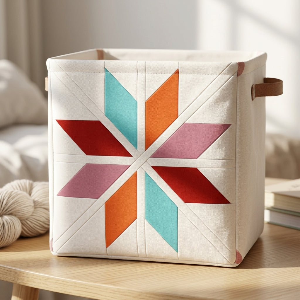 Frostwind Star FPP Quilt Block Pattern – PDF Download |6 Sizes Included