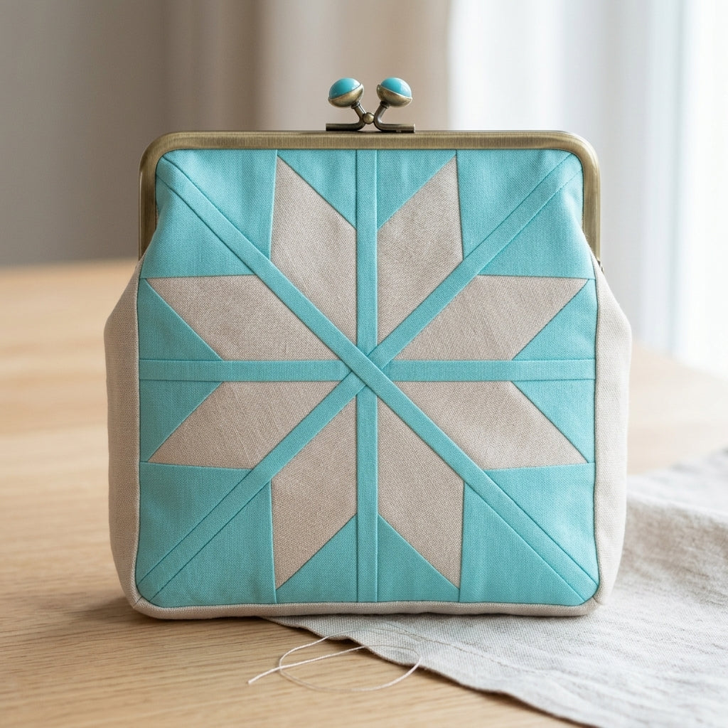 Frostwind Star FPP Quilt Block Pattern – PDF Download |6 Sizes Included