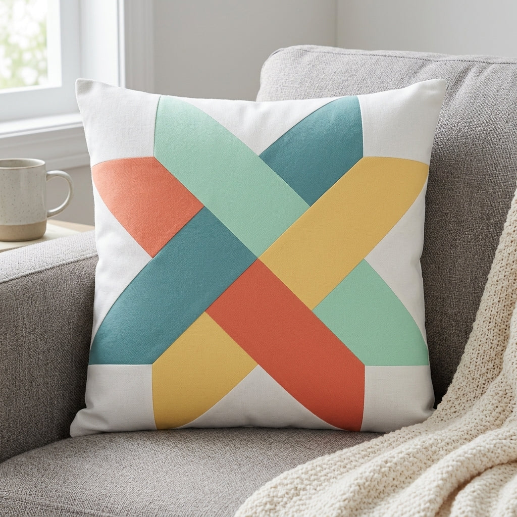 Woven Star FPP Quilt Block Pattern – PDF Download |6 Sizes Included