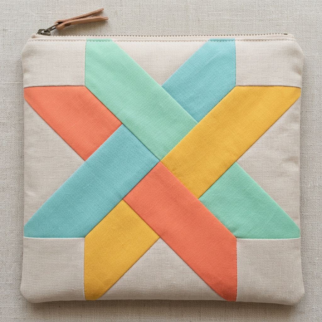 Woven Star FPP Quilt Block Pattern – PDF Download |6 Sizes Included