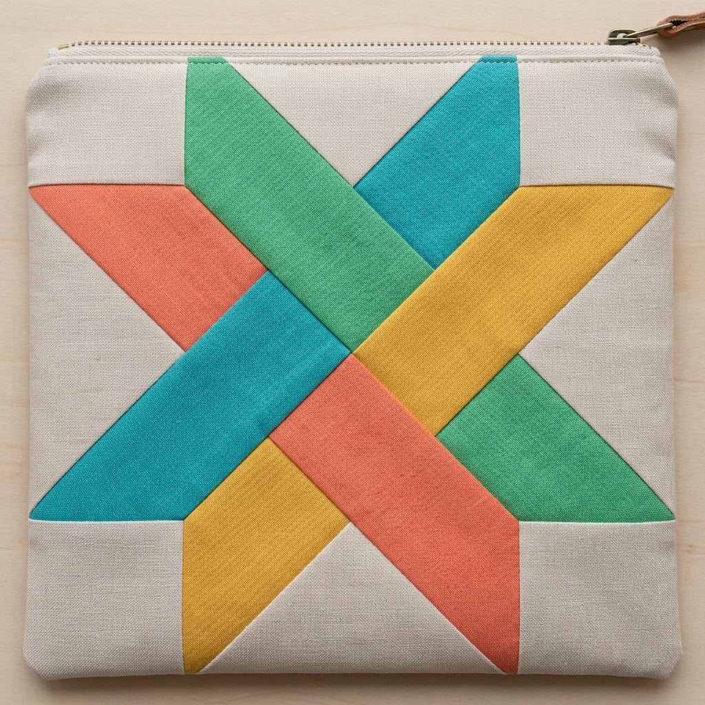 Woven Star FPP Quilt Block Pattern – PDF Download |6 Sizes Included