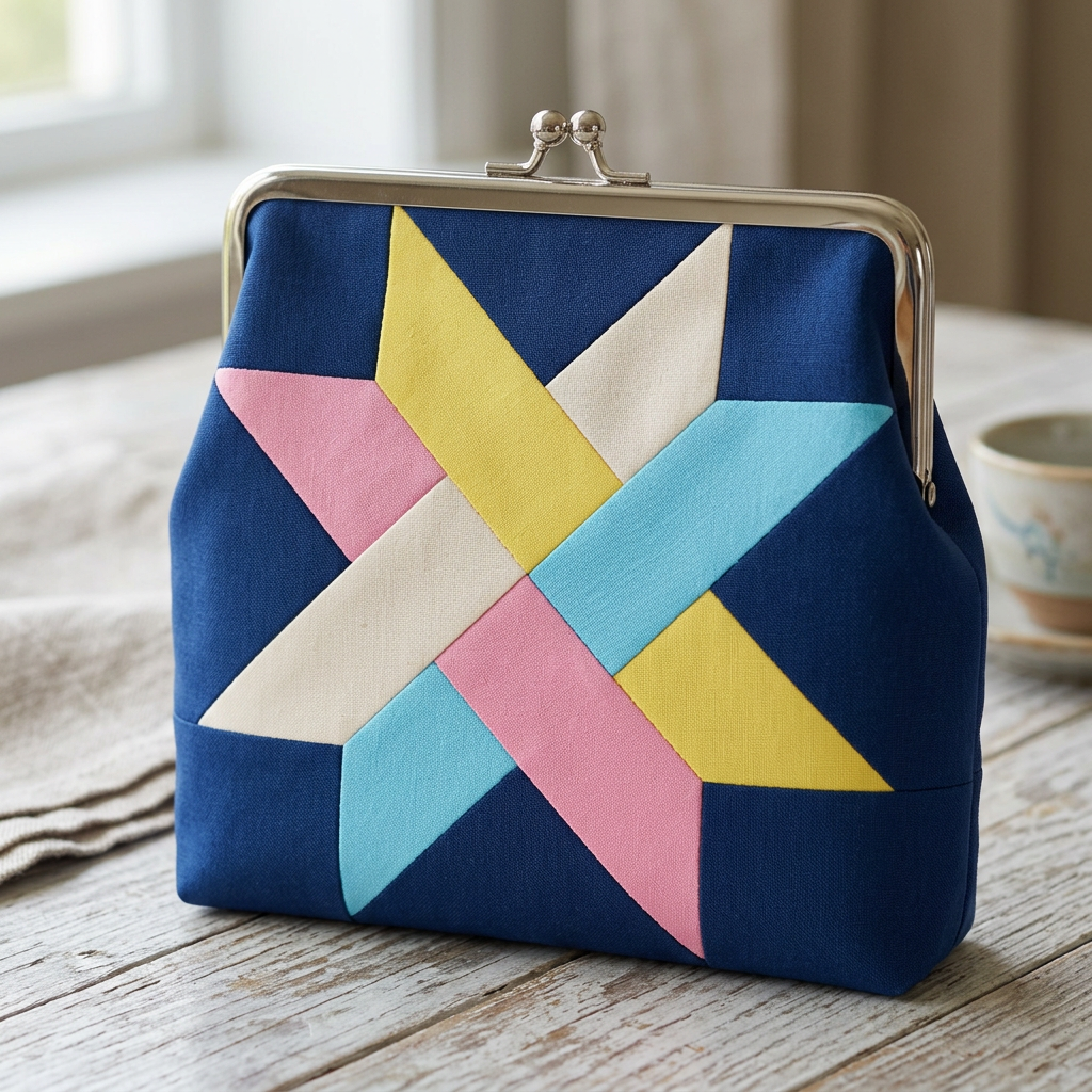 Woven Star FPP Quilt Block Pattern – PDF Download |6 Sizes Included