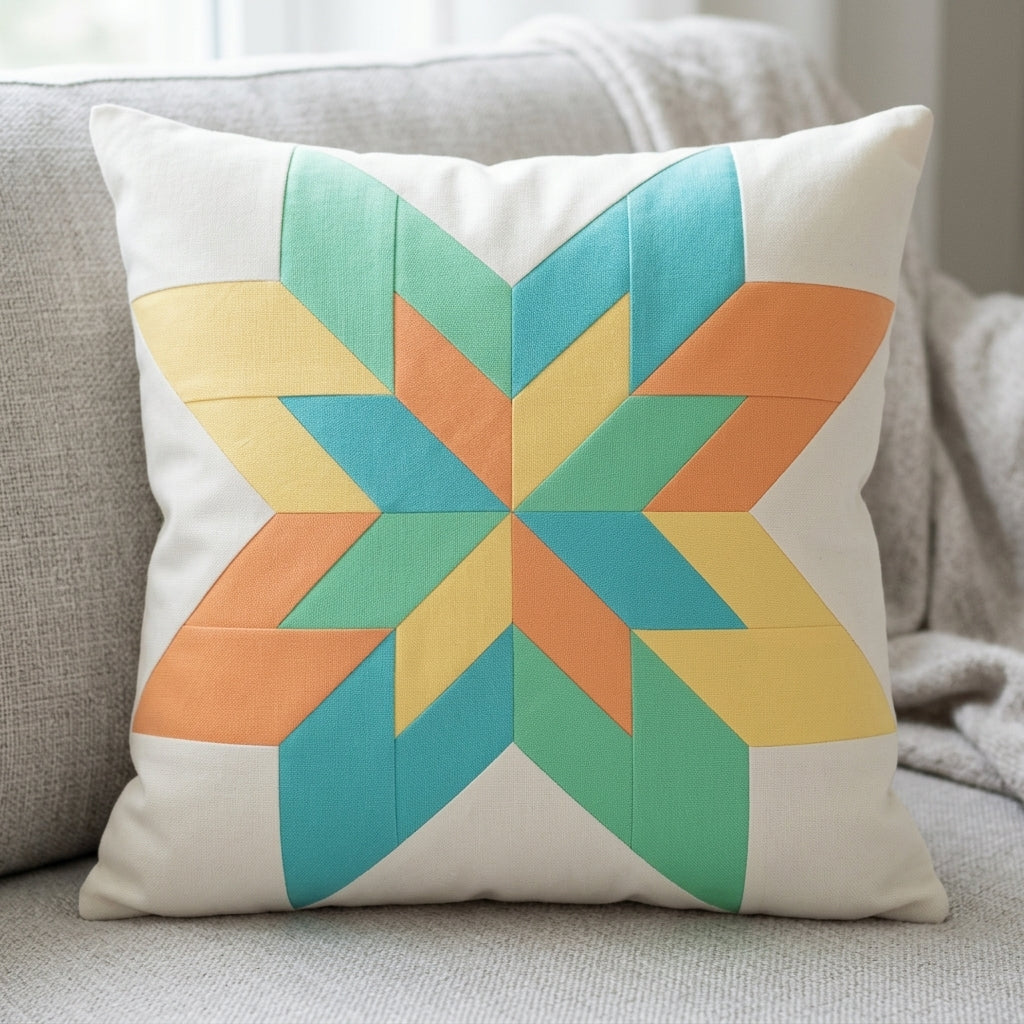 Solar Star FPP Quilt Block Pattern – PDF Download |6 Sizes Included