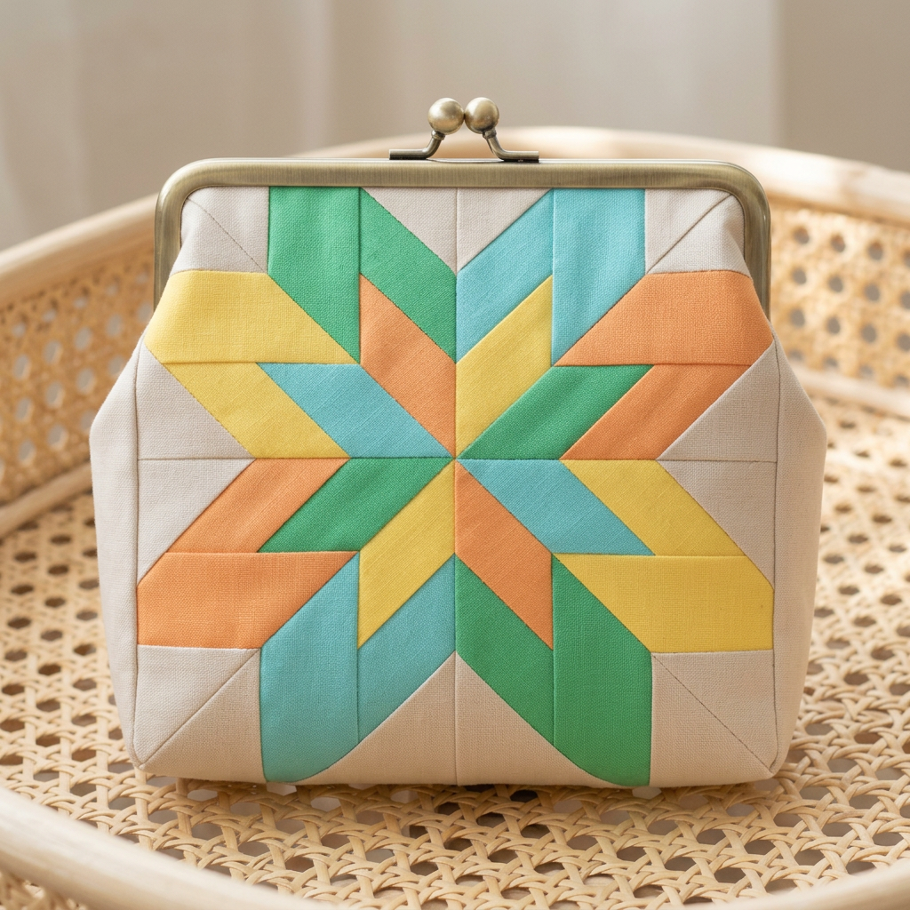 Solar Star FPP Quilt Block Pattern – PDF Download |6 Sizes Included