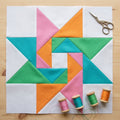 Twirling Star FPP Quilt Block Pattern – PDF Download |6 Sizes Included (Copy)