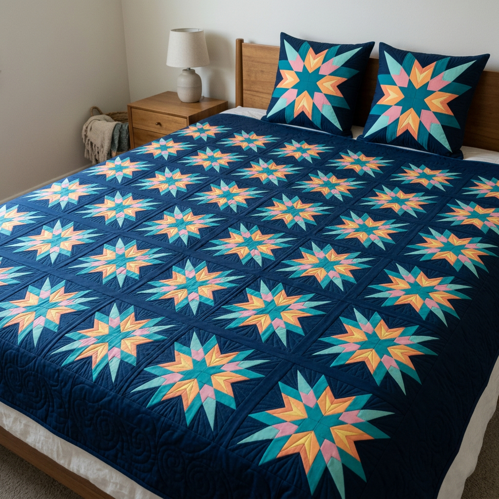 Nova Star FPP Quilt Block Pattern – PDF Download |6 Sizes Included