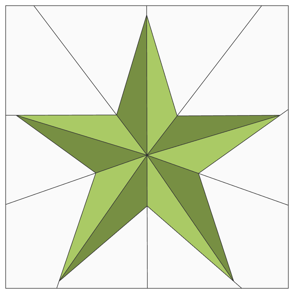 Crown Star FPP Quilt Block Pattern – PDF Download |6 Sizes Included