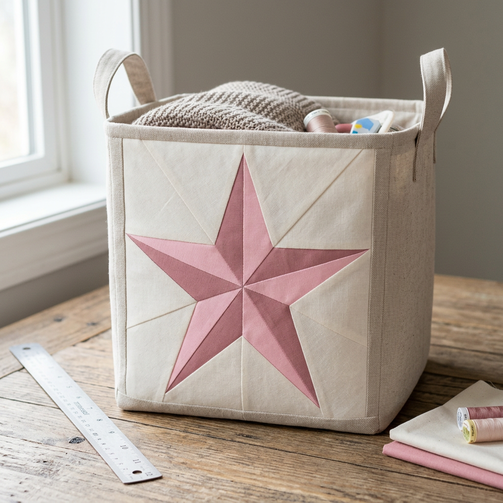 Crown Star FPP Quilt Block Pattern – PDF Download |6 Sizes Included