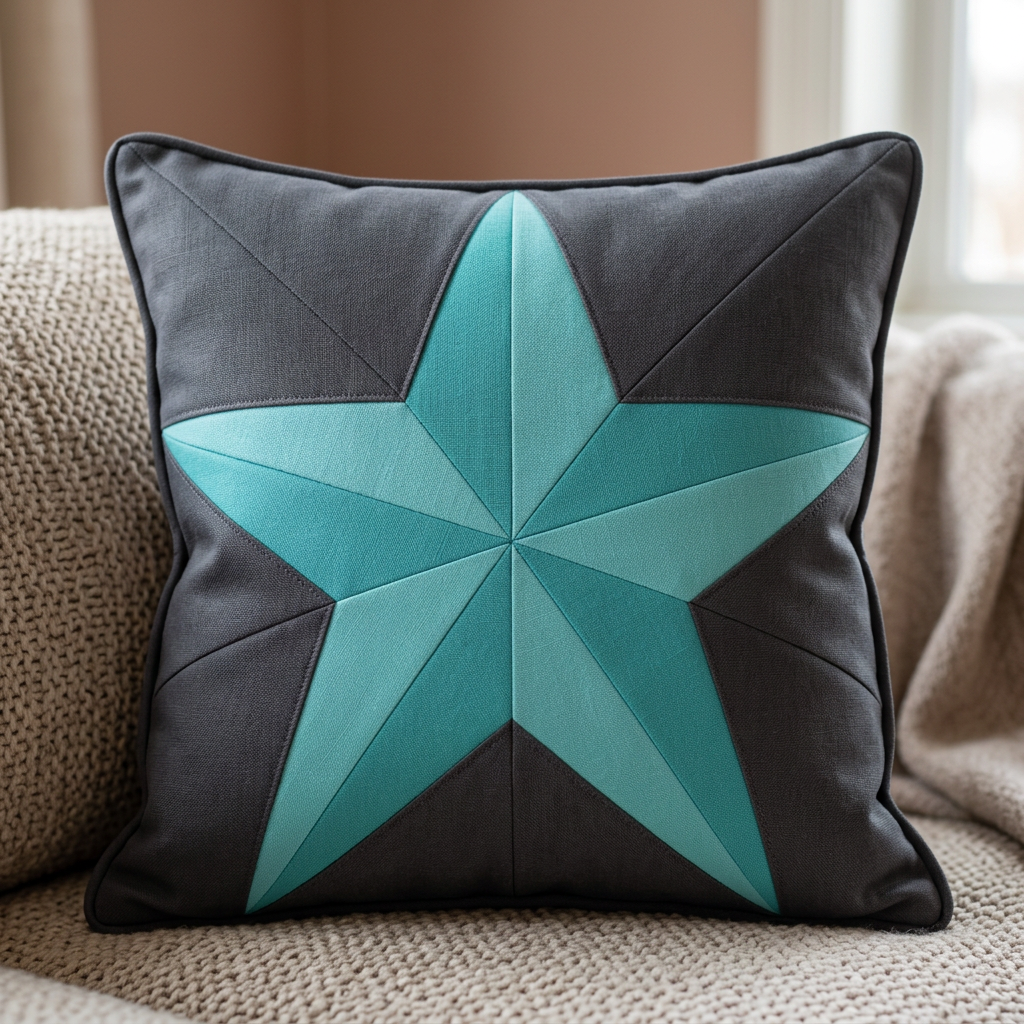 Crown Star FPP Quilt Block Pattern – PDF Download |6 Sizes Included