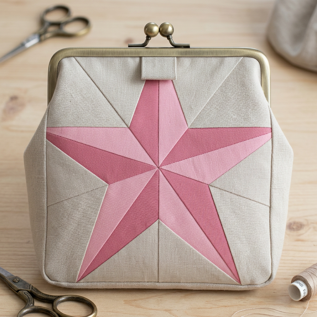 Crown Star FPP Quilt Block Pattern – PDF Download |6 Sizes Included