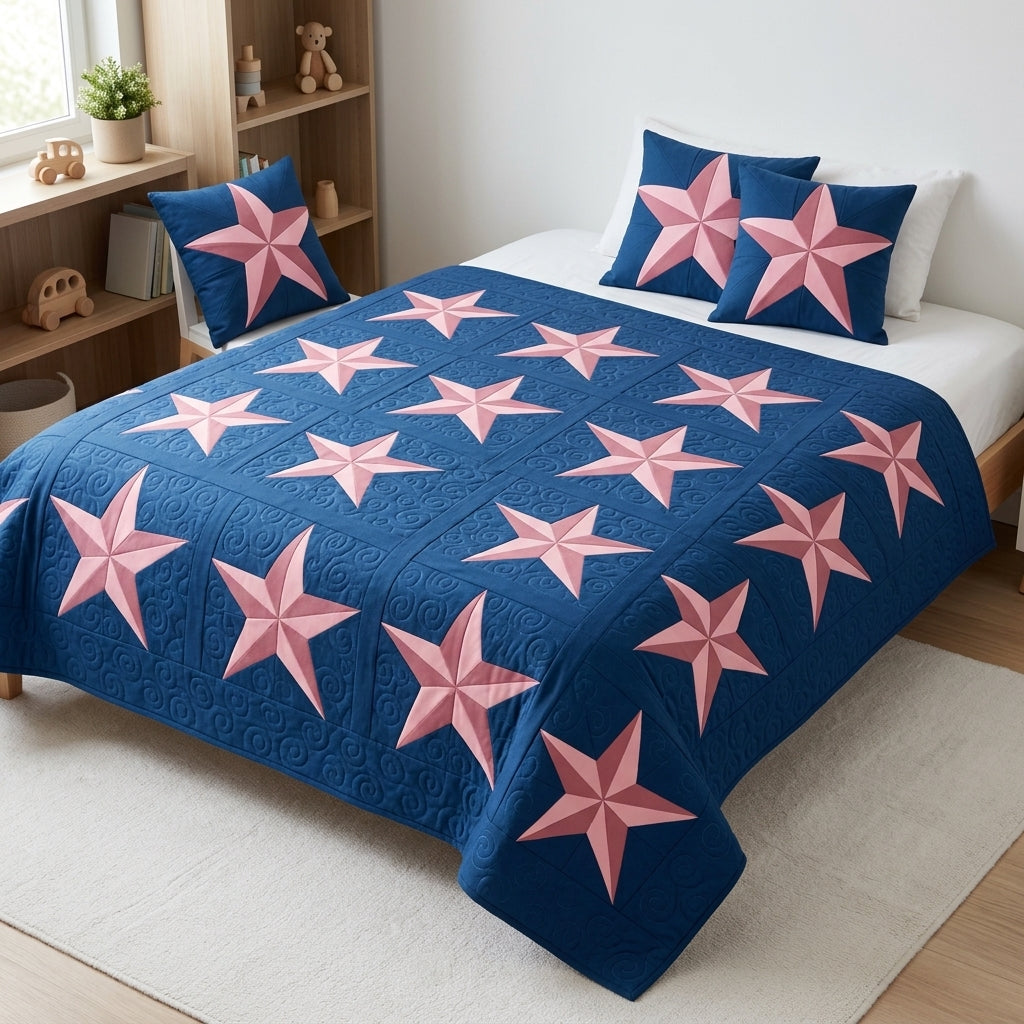 Crown Star FPP Quilt Block Pattern – PDF Download |6 Sizes Included