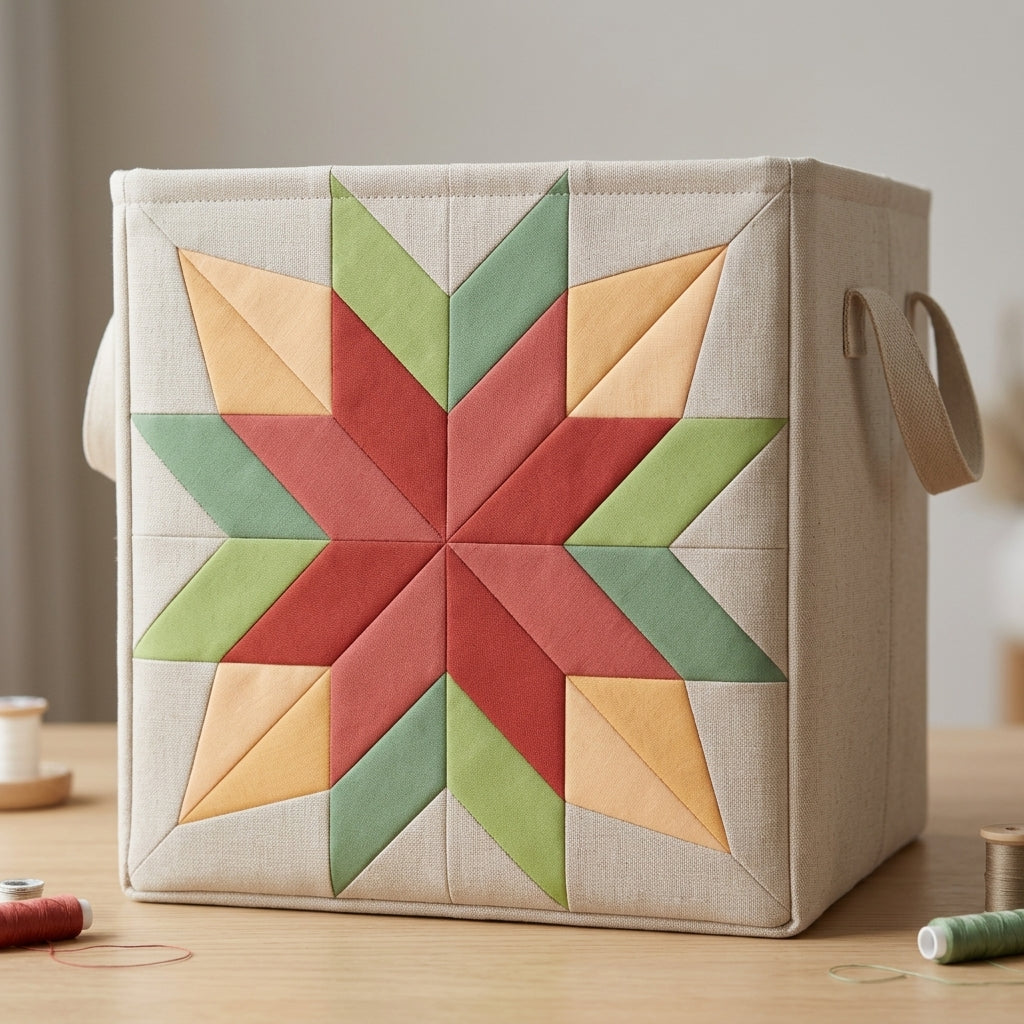 Cardinal Star FPP Quilt Block Pattern – PDF Download |6 Sizes Included