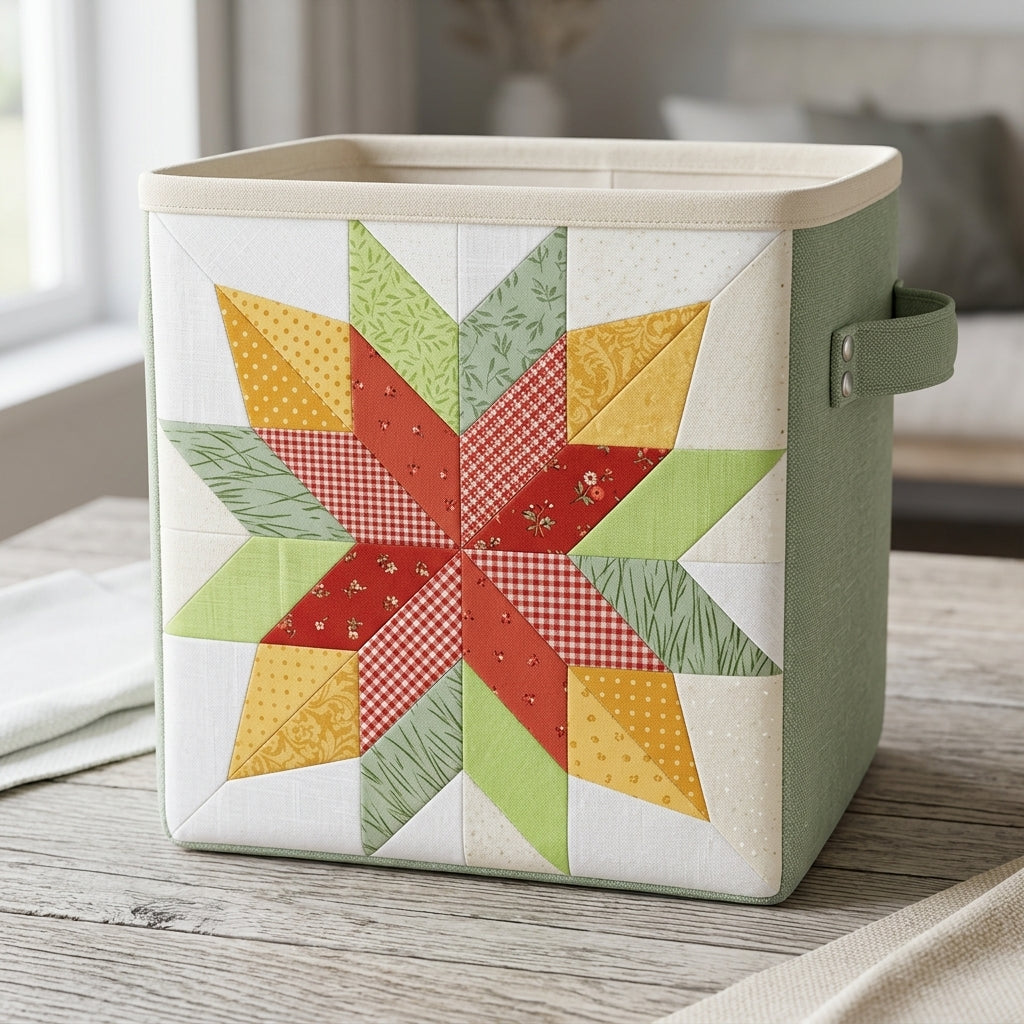 Cardinal Star FPP Quilt Block Pattern – PDF Download |6 Sizes Included