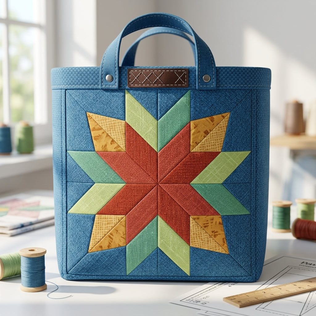 Cardinal Star FPP Quilt Block Pattern – PDF Download |6 Sizes Included