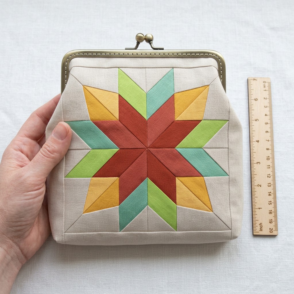 Cardinal Star FPP Quilt Block Pattern – PDF Download |6 Sizes Included