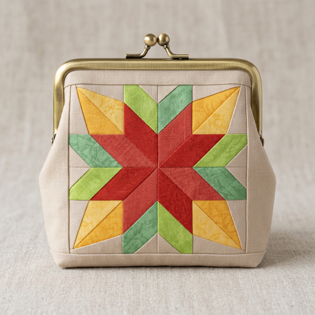 Cardinal Star FPP Quilt Block Pattern – PDF Download |6 Sizes Included