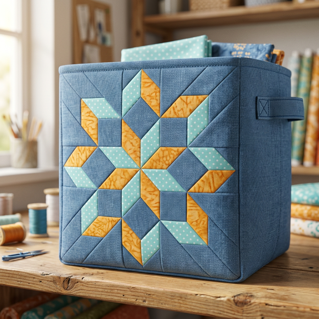 Cascade Star FPP Quilt Block Pattern – PDF Download |6 Sizes Included