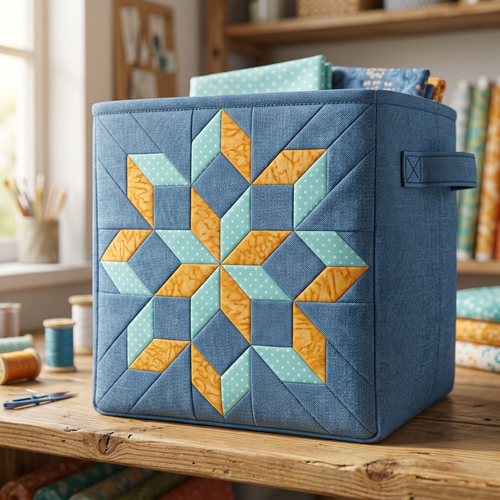 Cascade Star FPP Quilt Block Pattern – PDF Download |6 Sizes Included