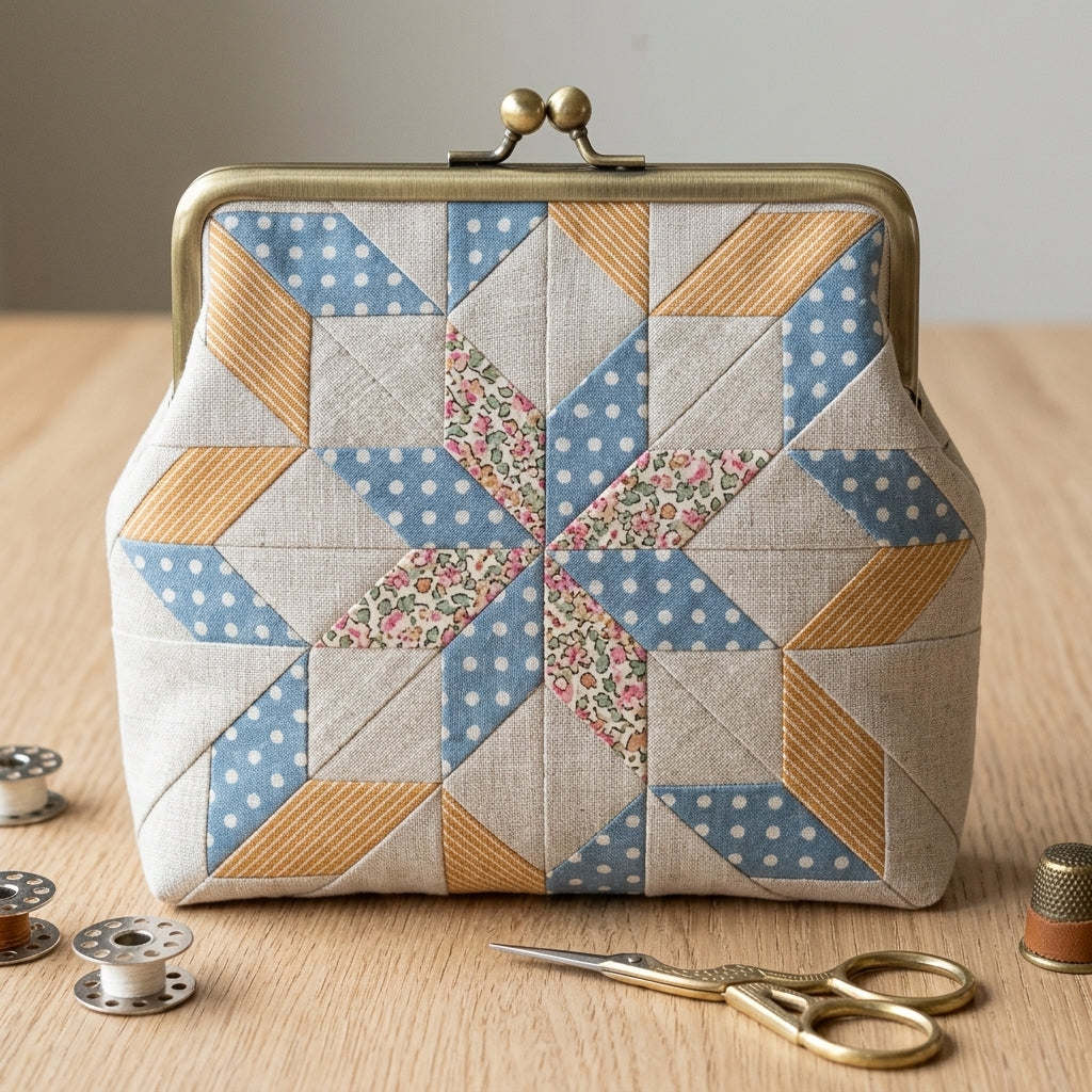 Cascade Star FPP Quilt Block Pattern – PDF Download |6 Sizes Included