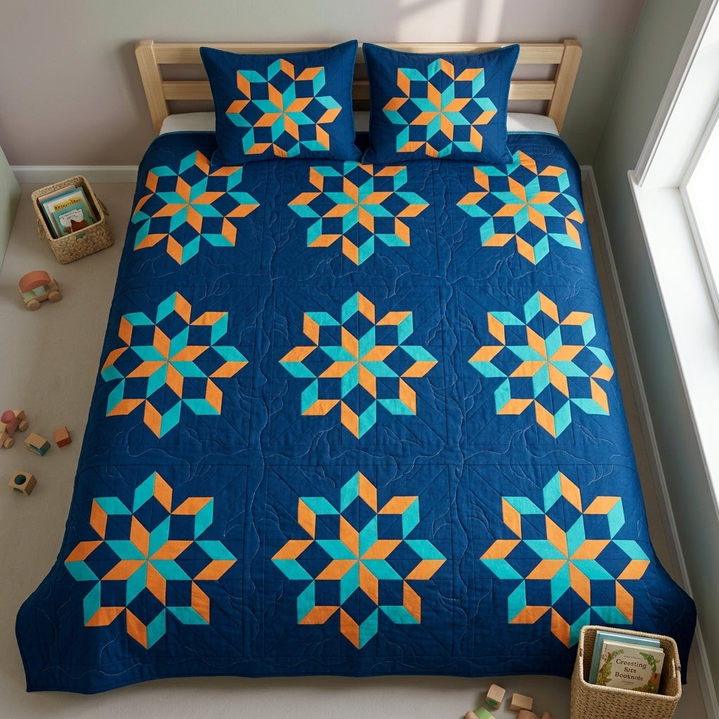 Cascade Star FPP Quilt Block Pattern – PDF Download |6 Sizes Included