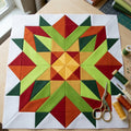 Ember Star FPP Quilt Block Pattern – PDF Download |6 Sizes Included