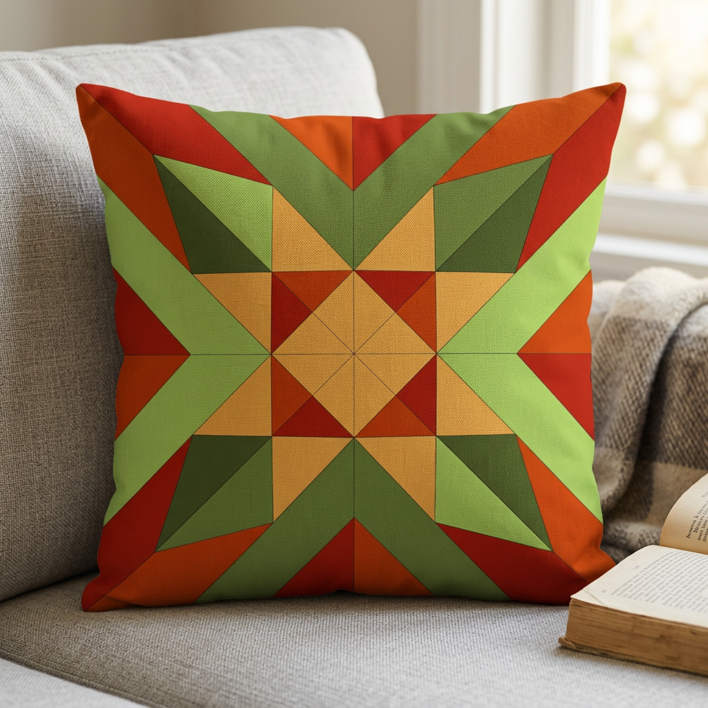 Ember Star FPP Quilt Block Pattern – PDF Download |6 Sizes Included