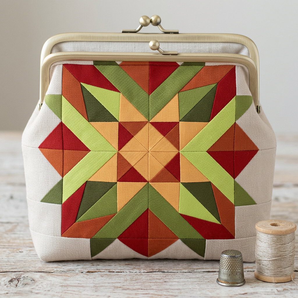 Ember Star FPP Quilt Block Pattern – PDF Download |6 Sizes Included