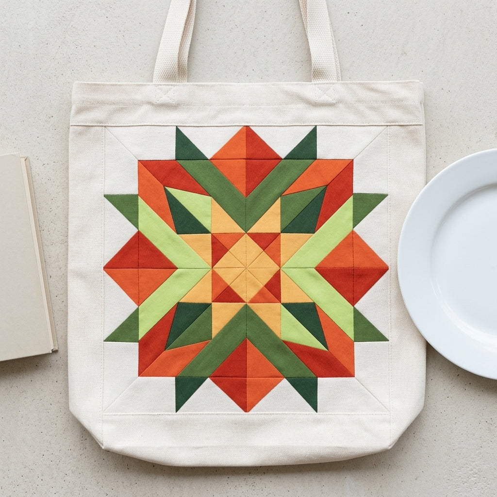 Ember Star FPP Quilt Block Pattern – PDF Download |6 Sizes Included