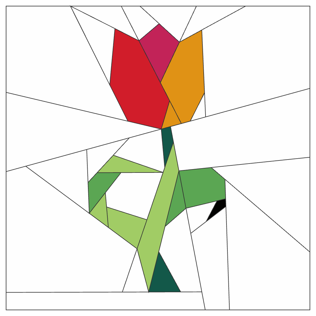 12 Flower Foundation Paper Piecing Pattern Bundle | PDF Quilt Patterns
