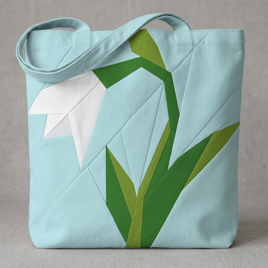 Lily of the Valley  FPP Quilt Block Pattern  – PDF Download | 4 Sizes Included