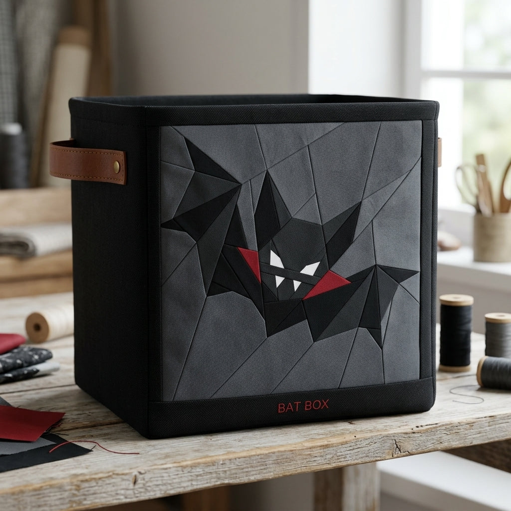 Vampire Bat FPP Quilt Block Pattern – PDF Download | 4 Sizes Included
