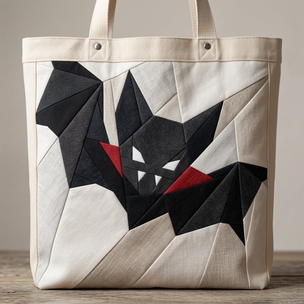 Vampire Bat FPP Quilt Block Pattern – PDF Download | 4 Sizes Included