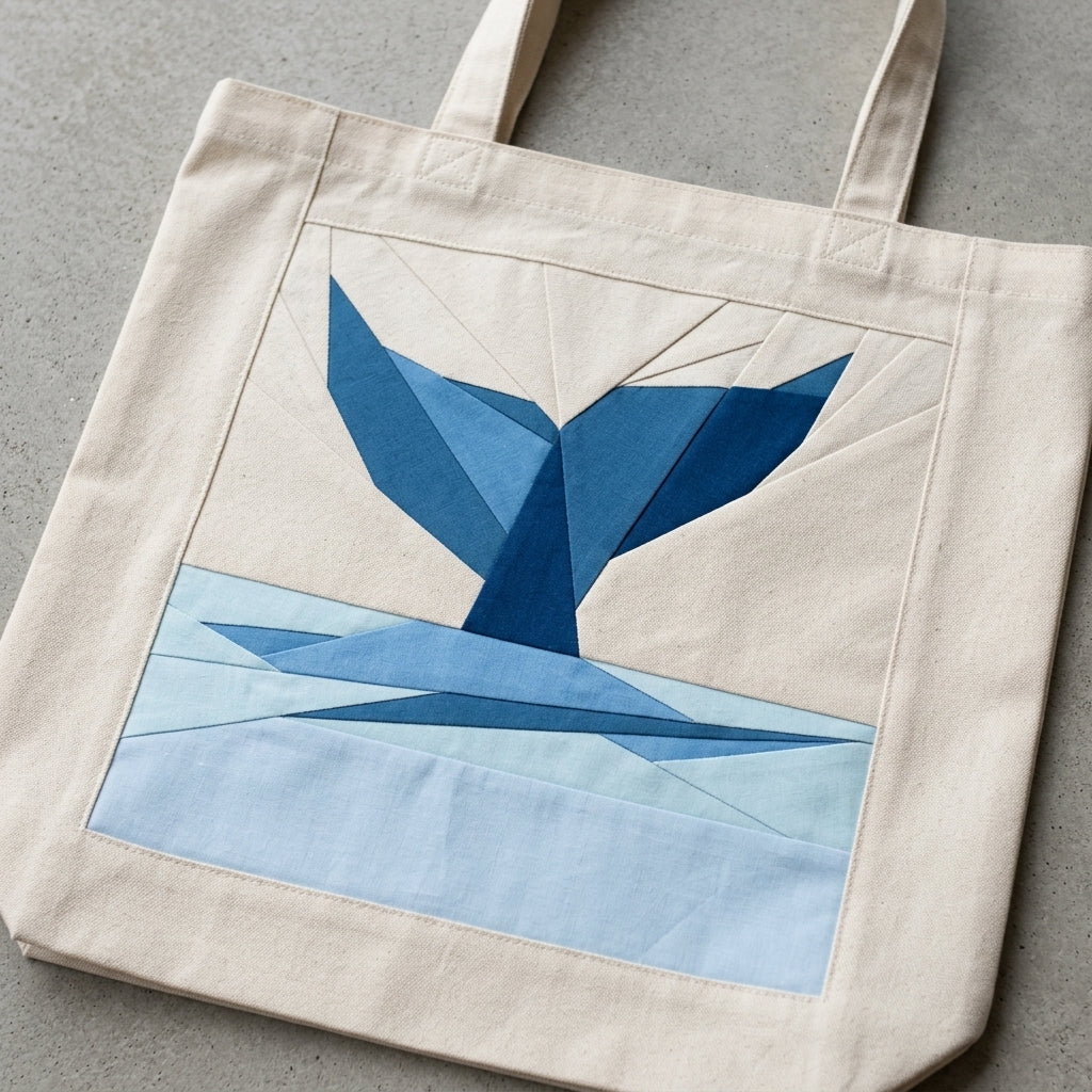 Whale Tail FPP Quilt Block Pattern – PDF Download | 5 Sizes Included