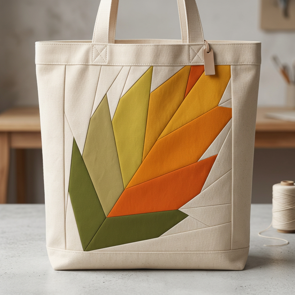 Winter Leaf FPP Quilt Block Pattern / 4 Sizes Included – PDF Download