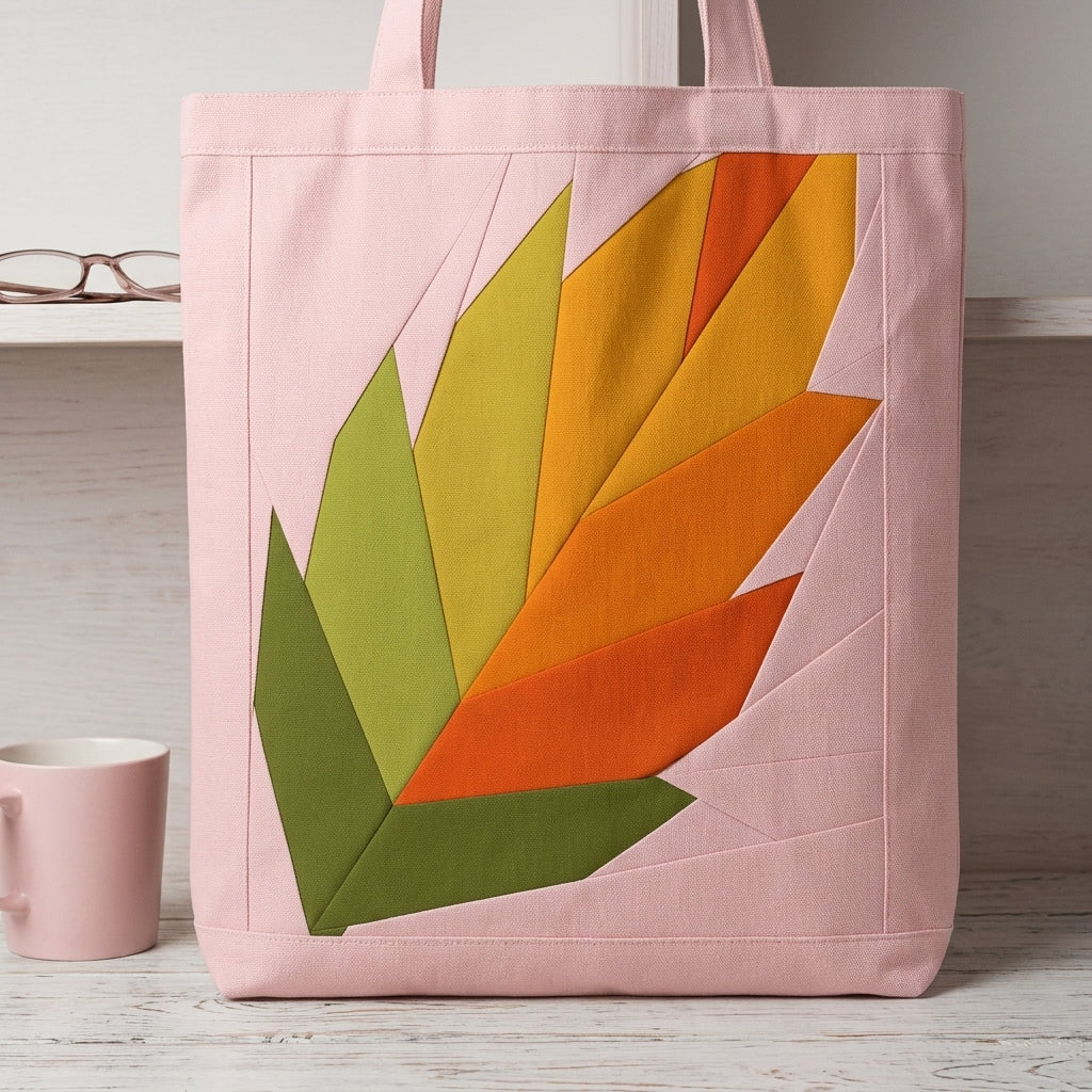 Winter Leaf FPP Quilt Block Pattern / 4 Sizes Included – PDF Download