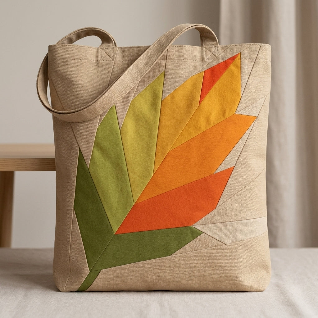 Winter Leaf FPP Quilt Block Pattern / 4 Sizes Included – PDF Download