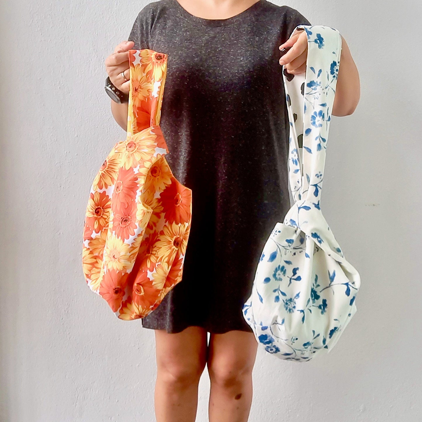 Reversible Knot Bag Pattern- 4 different sizes and style /Video Tutorial