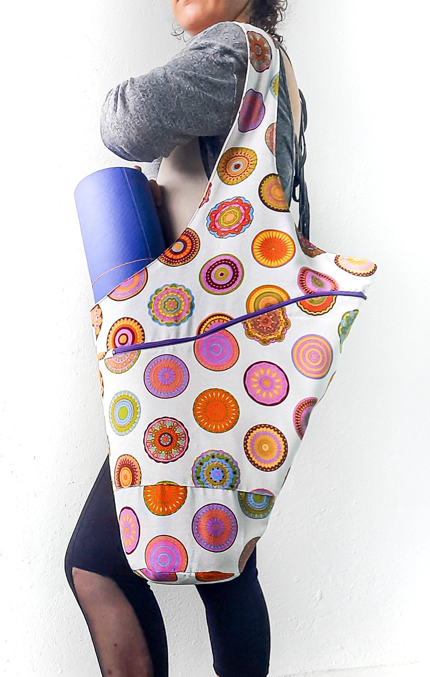 Cute Yoga Mat Bag/ 2 different design with video tutorial