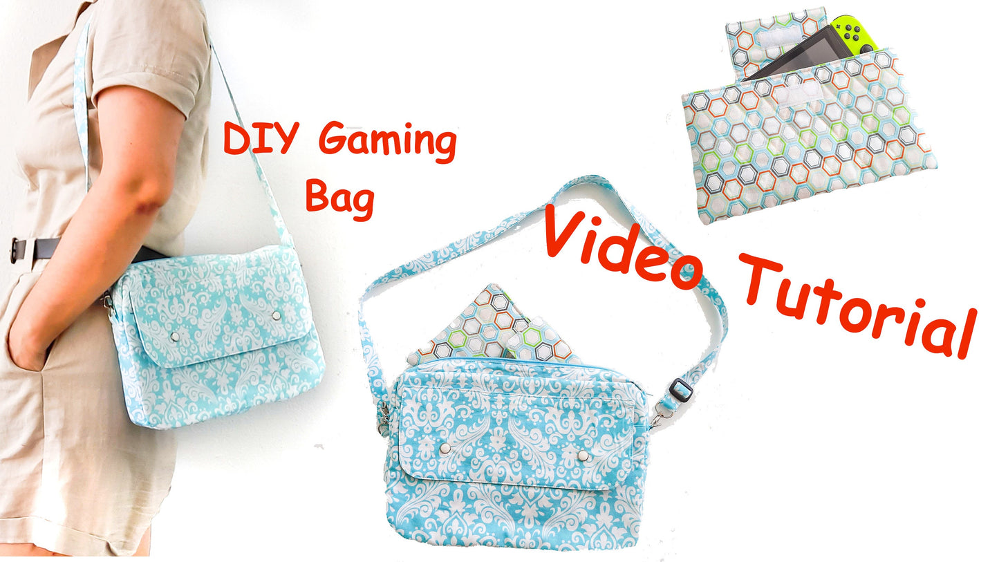 Game console Bag  and Pouch pattern together.